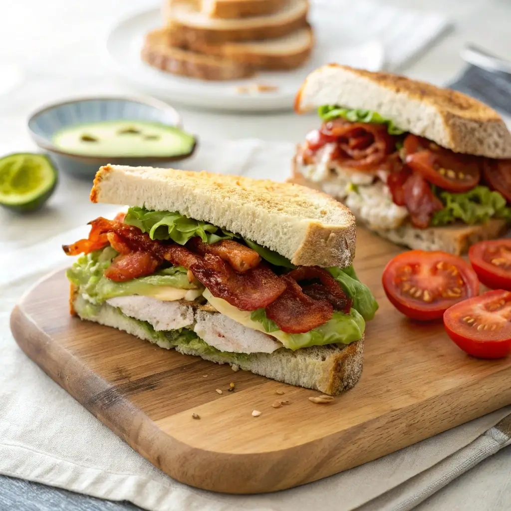 Roasted Turkey and Avocado BLT Panera sandwich served fresh